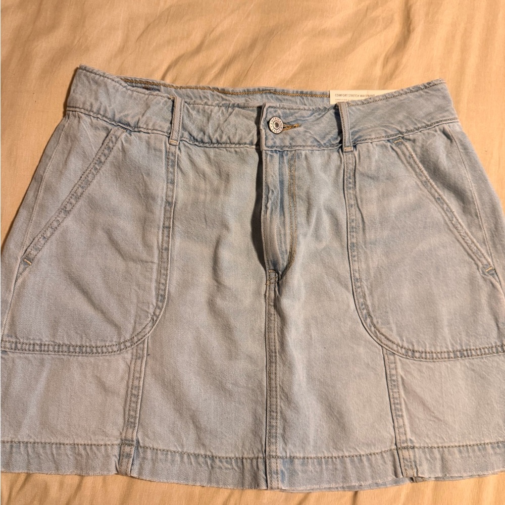 American Eagle Outfitters Light Blue Denim Mini Skirt